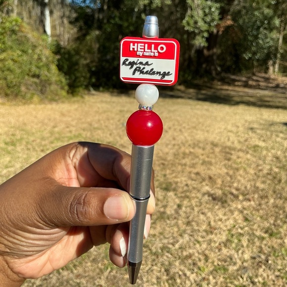 maries pens Accessories - Custom Made Pen with “Hello My Name is”